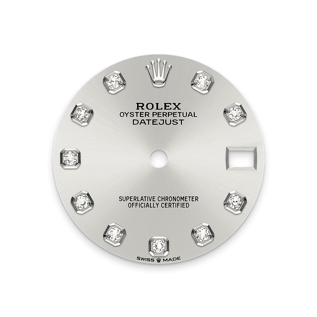 Rolex Stainless Steel Datejust - 31mm - Silver Diamond Dial - Jubilee