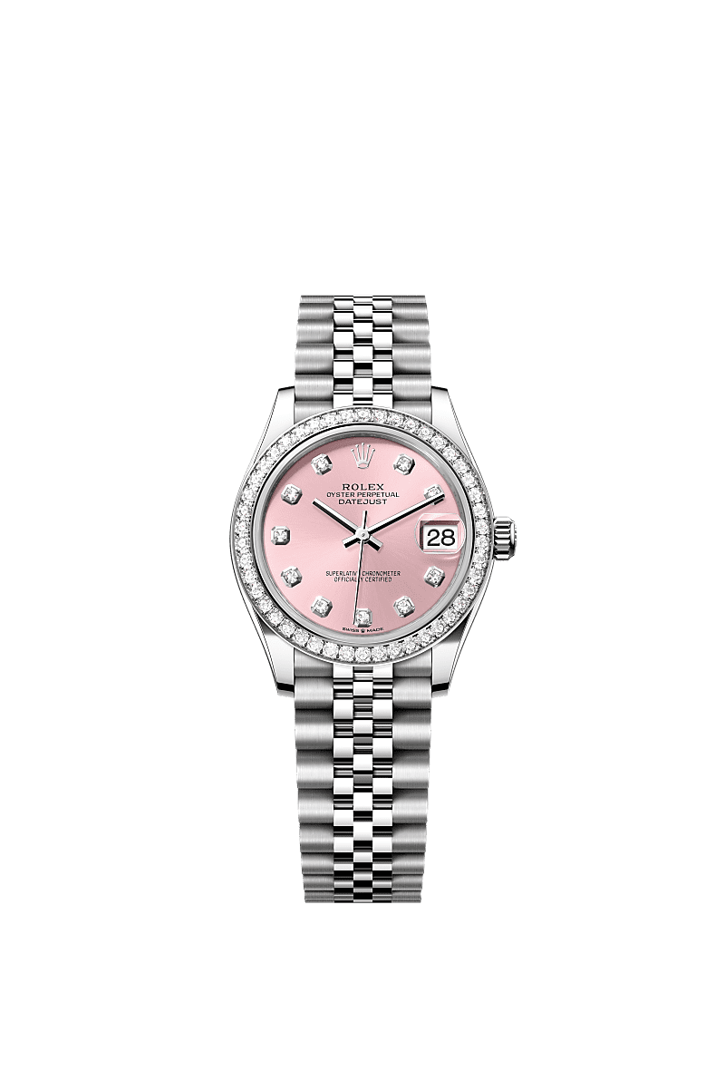 Rolex Stainless Steel Datejust - 31mm - Pink Diamond Dial - Jubilee