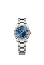 Rolex Stainless Steel Datejust - 31mm - Bright blue - Oyster