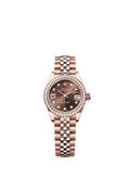 Rolex Rose Gold Datejust - 28mm - Chocolate Diamond Dial - Jubilee