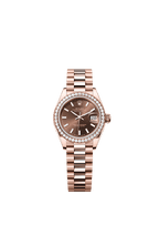 Rolex Rose Gold Datejust - 28mm - Chocolate - President