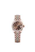 Rolex Rose Gold Datejust - 28mm - Chocolate Diamond Dial - Jubilee