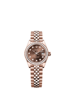 Rolex Rose Gold Datejust - 28mm - Chocolate Diamond Dial - Jubilee