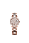 Rolex Rose Gold Datejust - 28mm - Diamond-paved - President