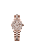 Rolex Rose Gold Datejust - 28mm - Diamond-paved - Jubilee