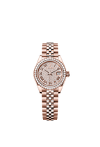 Rolex Rose Gold Datejust - 28mm - Diamond-paved - Jubilee
