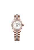 Rolex Rose Gold Datejust - 28mm - White - Jubilee