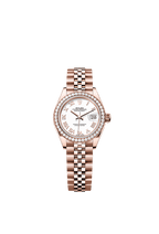 Rolex Rose Gold Datejust - 28mm - White - Jubilee