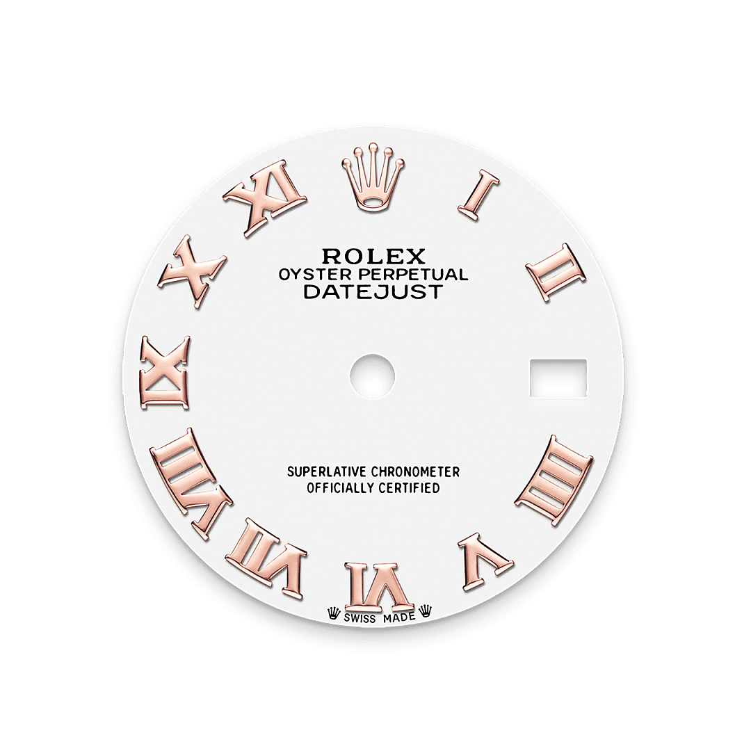 Rolex Rose Gold Datejust - 28mm - White - Jubilee