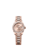 Rolex Rose Gold Datejust - 28mm - Rosé-colour Diamond Dial - President
