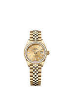 Rolex Yellow Gold Datejust - 28mm - Champagne-colour - Jubilee
