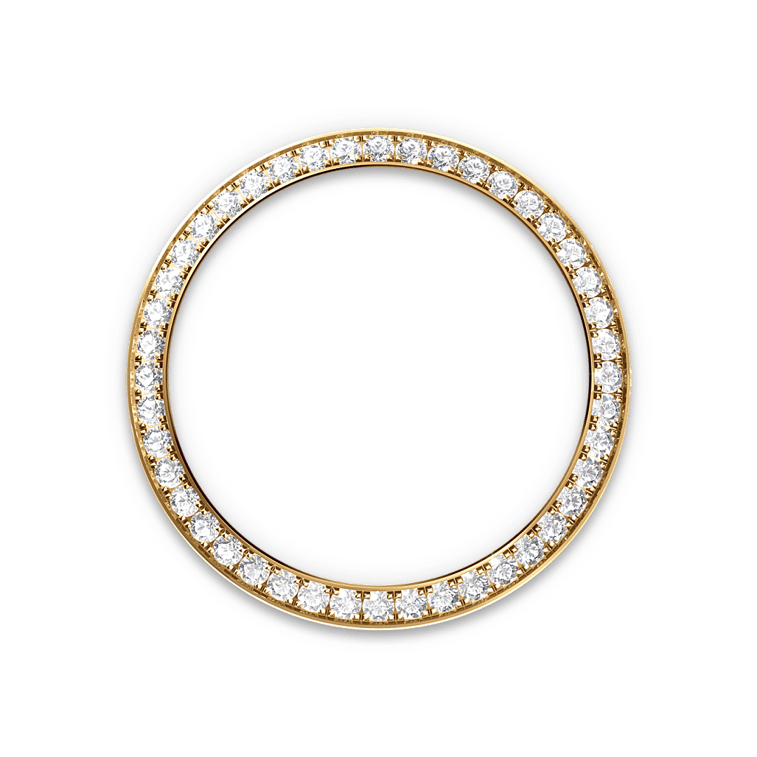 Rolex Yellow Gold Datejust - 28mm - White mother-of-pearl Diamond Dial - Jubilee