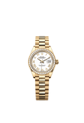 Rolex Yellow Gold Datejust - 28mm - White - President