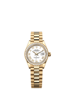 Rolex Yellow Gold Datejust - 28mm - White - President