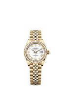 Rolex Yellow Gold Datejust - 28mm - White - Jubilee