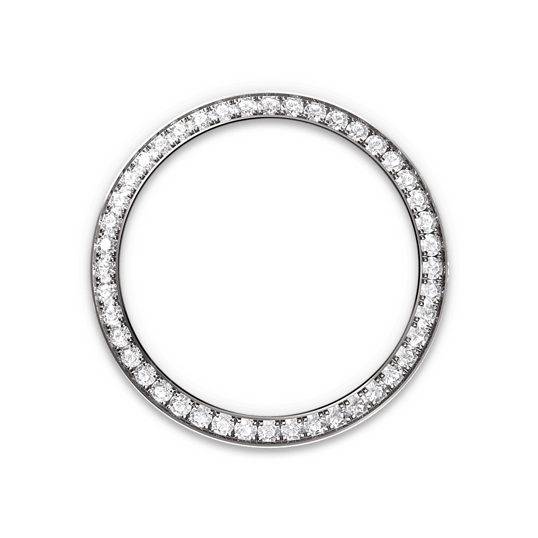 Rolex White Gold Datejust - 28mm - White mother-of-pearl Diamond Dial