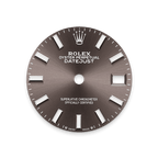 Rolex White Gold Datejust - 28mm - Dark grey - President