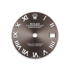 Rolex White Gold Datejust - 28mm - Dark grey - President