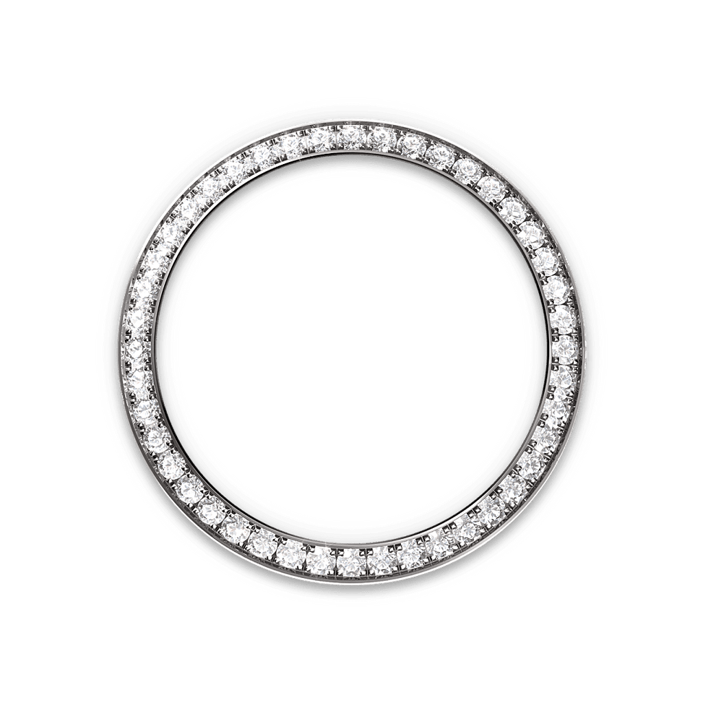 Rolex White Gold Datejust - 28mm - Dark grey Diamond Dial