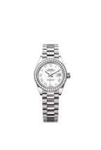 Rolex White Gold Datejust - 28mm - White