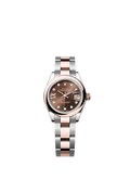 Rolex Two-Tone (RG/SS) Datejust - 28mm - Chocolate Diamond Dial - Oyster