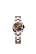 Rolex Two-Tone (RG/SS) Datejust - 28mm - Chocolate - Oyster
