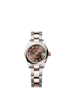 Rolex Two-Tone (RG/SS) Datejust - 28mm - Chocolate - Oyster