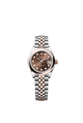 Rolex Two-Tone (RG/SS) Datejust - 28mm - Chocolate Diamond Dial - Jubilee