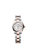 Rolex Two-Tone (RG/SS) Datejust - 28mm - White mother-of-pearl Diamond Dial - Oyster