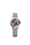 Rolex Two-Tone (RG/SS) Datejust - 28mm - Aubergine Diamond Dial - Jubilee