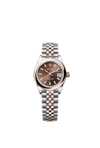 Rolex Two-Tone (RG/SS) Datejust - 28mm - Chocolate - Jubilee