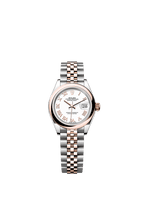 Rolex Two-Tone (RG/SS) Datejust - 28mm - White - Jubilee