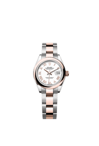 Rolex Two-Tone (RG/SS) Datejust - 28mm - White - Oyster