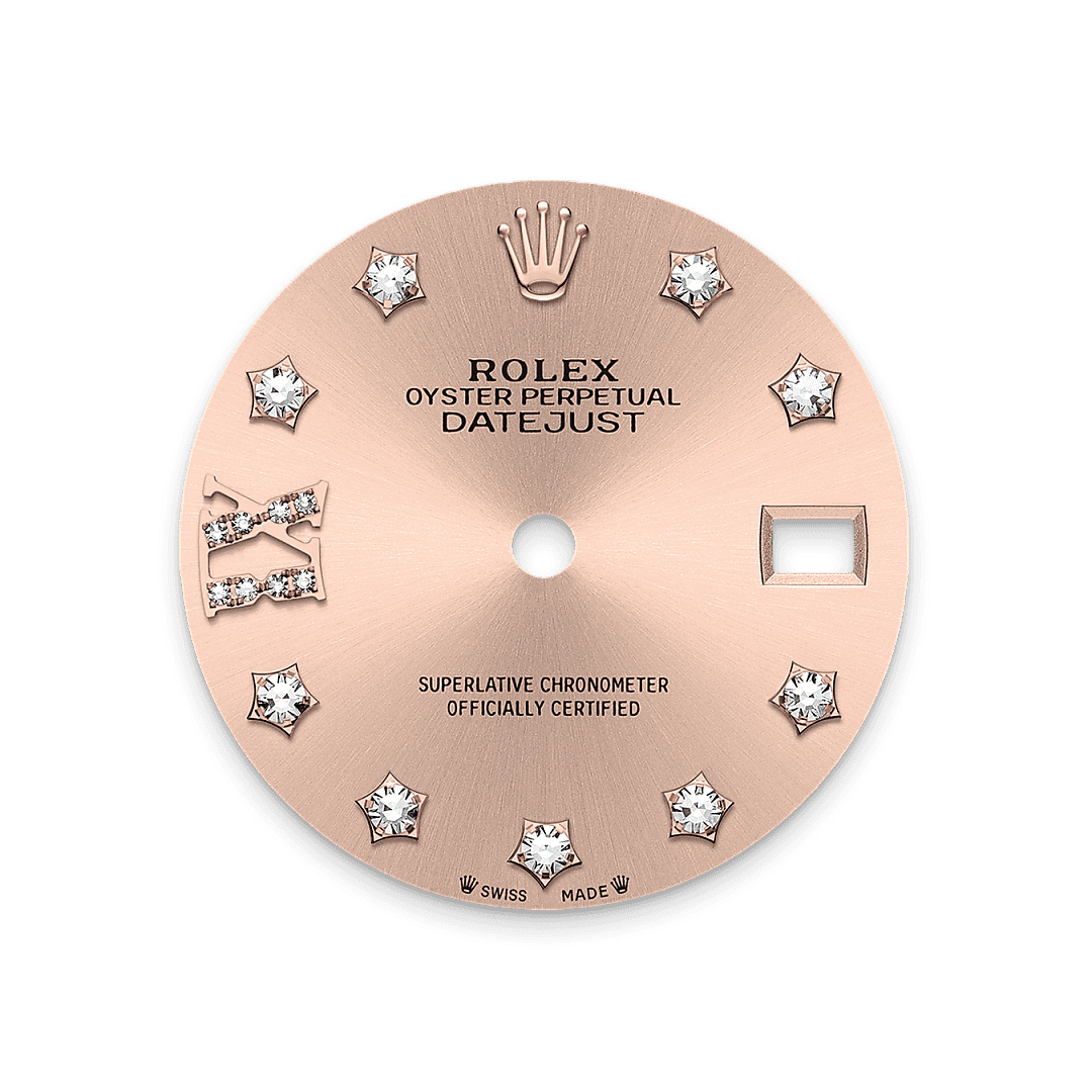 Rolex Two-Tone (RG/SS) Datejust - 28mm - Rosé-colour Diamond Dial - Jubilee