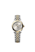 Rolex Two-Tone (YG/SS) Datejust - 28mm - Silver Diamond Dial - Jubilee