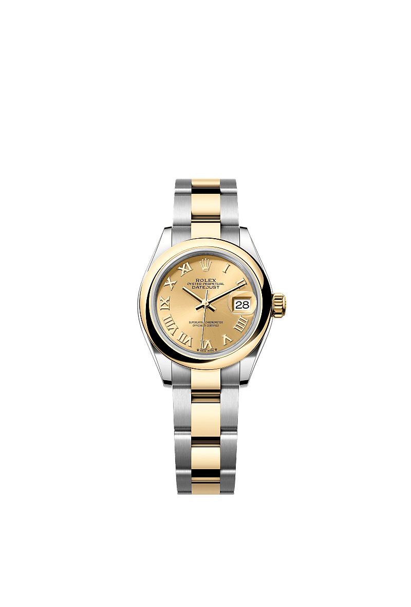 Rolex Two-Tone (YG/SS) Datejust - 28mm - Champagne-colour - Oyster