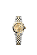 Rolex Two-Tone (YG/SS) Datejust - 28mm - Champagne-colour Diamond Dial - Jubilee