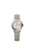 Rolex Two-Tone (YG/SS) Datejust - 28mm - White mother-of-pearl Diamond Dial - Jubilee