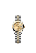 Rolex Two-Tone (YG/SS) Datejust - 28mm - Champagne-colour Diamond Dial - Jubilee