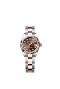 Rolex Two-Tone (RG/SS) Datejust - 28mm - Chocolate Diamond Dial - Oyster
