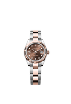 Rolex Two-Tone (RG/SS) Datejust - 28mm - Chocolate Diamond Dial - Oyster