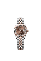 Rolex Two-Tone (RG/SS) Datejust - 28mm - Chocolate - Jubilee