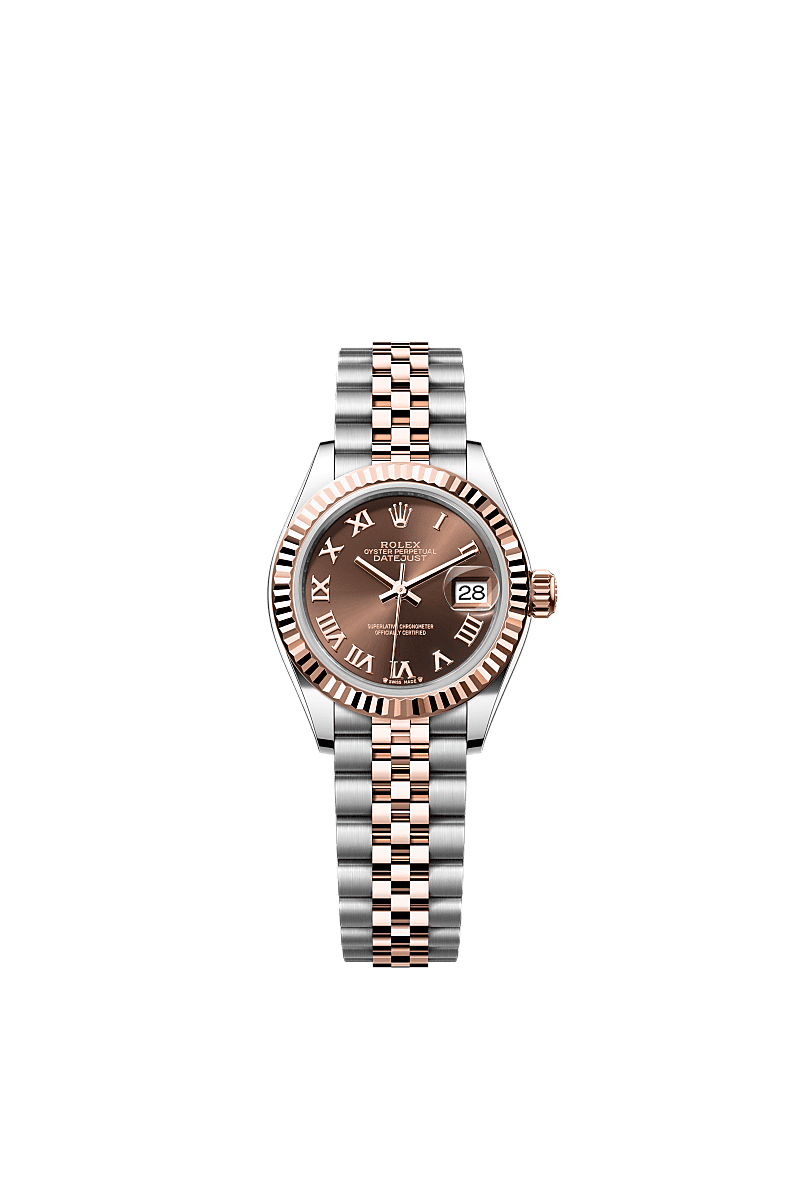 Rolex Two-Tone (RG/SS) Datejust - 28mm - Chocolate - Jubilee