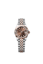 Rolex Two-Tone (RG/SS) Datejust - 28mm - Chocolate Diamond Dial - Jubilee