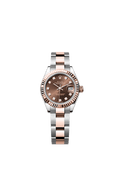 Rolex Two-Tone (RG/SS) Datejust - 28mm - Chocolate Diamond Dial - Oyster