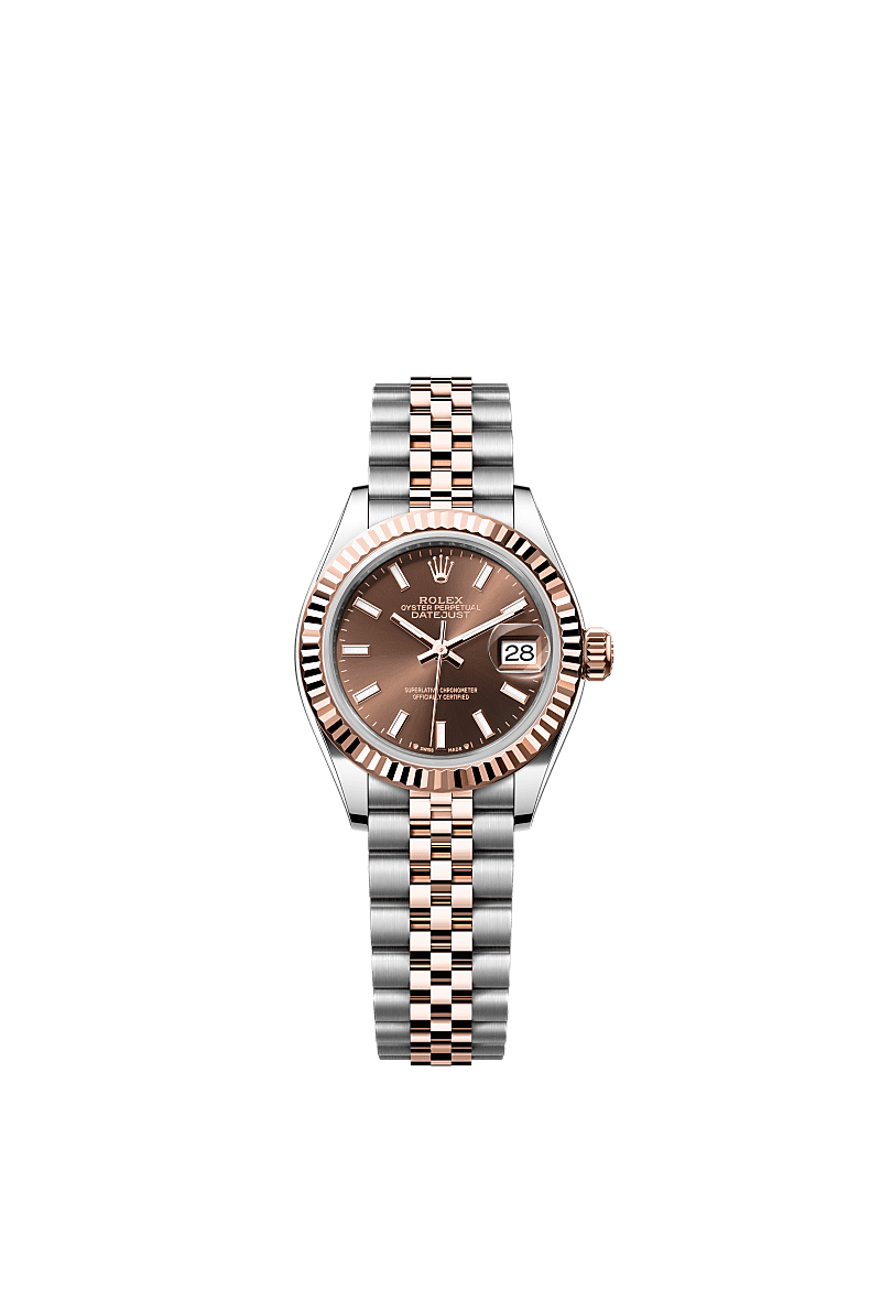 Rolex Two-Tone (RG/SS) Datejust - 28mm - Chocolate - Jubilee