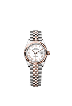 Rolex Two-Tone (RG/SS) Datejust - 28mm - White - Jubilee