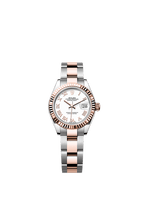 Rolex Two-Tone (RG/SS) Datejust - 28mm - White - Oyster