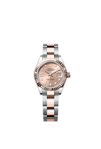 Rolex Two-Tone (RG/SS) Datejust - 28mm - Rosé-colour Diamond Dial - Oyster