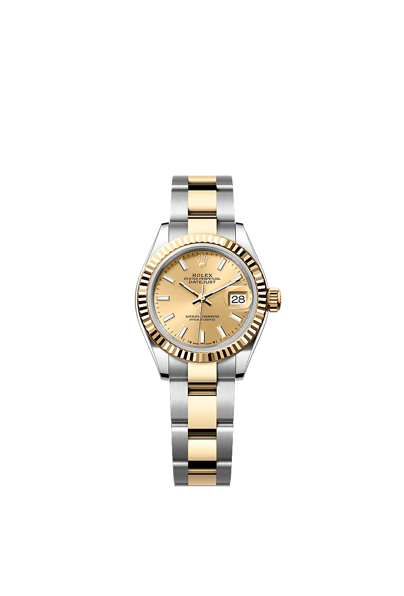 Rolex Two-Tone (YG/SS) Datejust - 28mm - Champagne-colour - Oyster